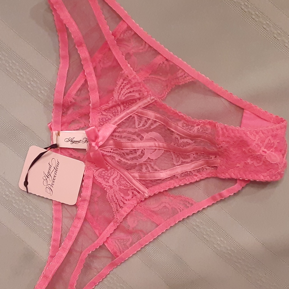 Agent Provocateur  NWT Roslyn Pink Brief size 2